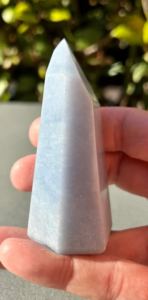Polished Angelite Tower (4)