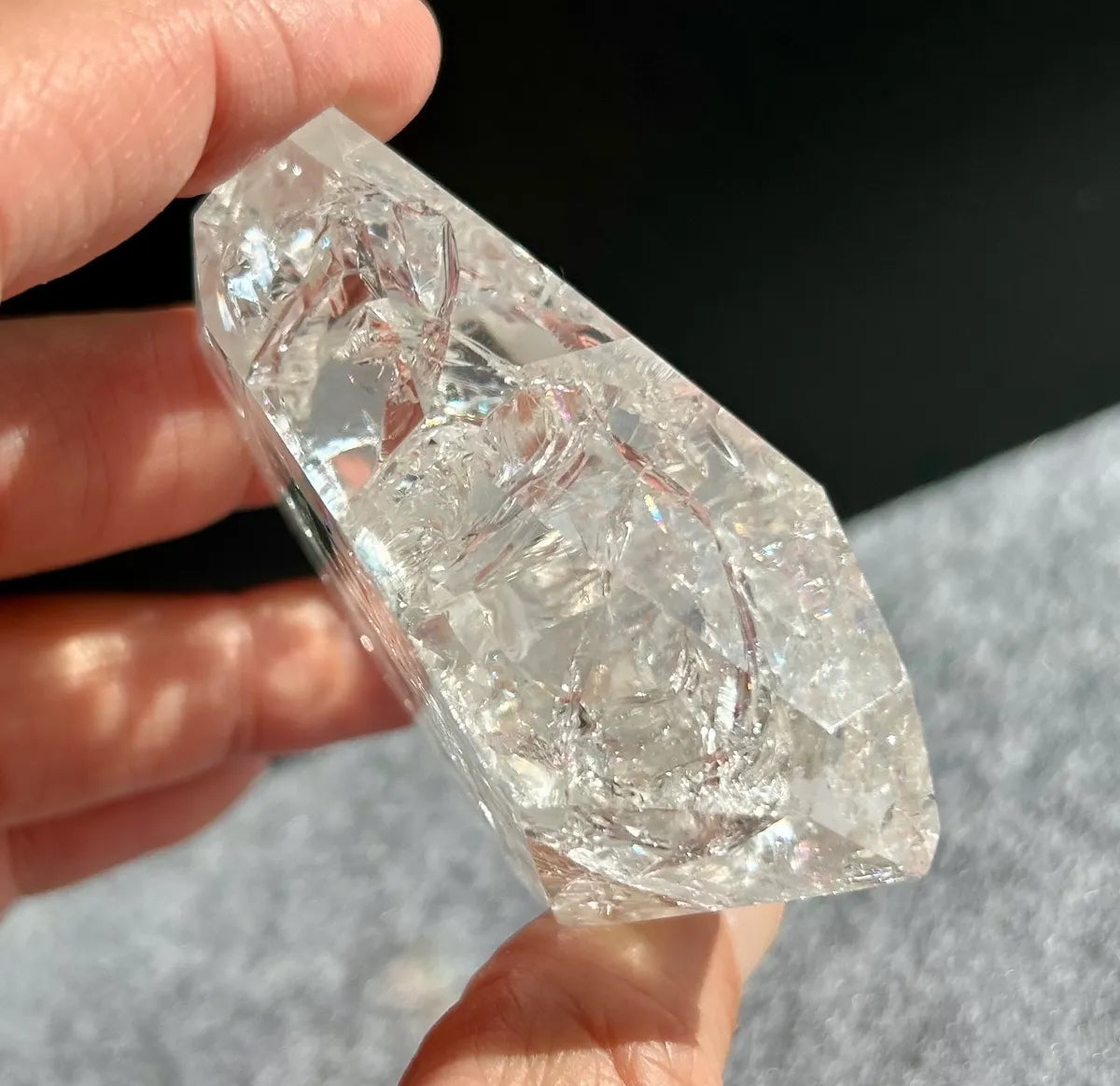 Polished Fire & Ice Quartz (3)