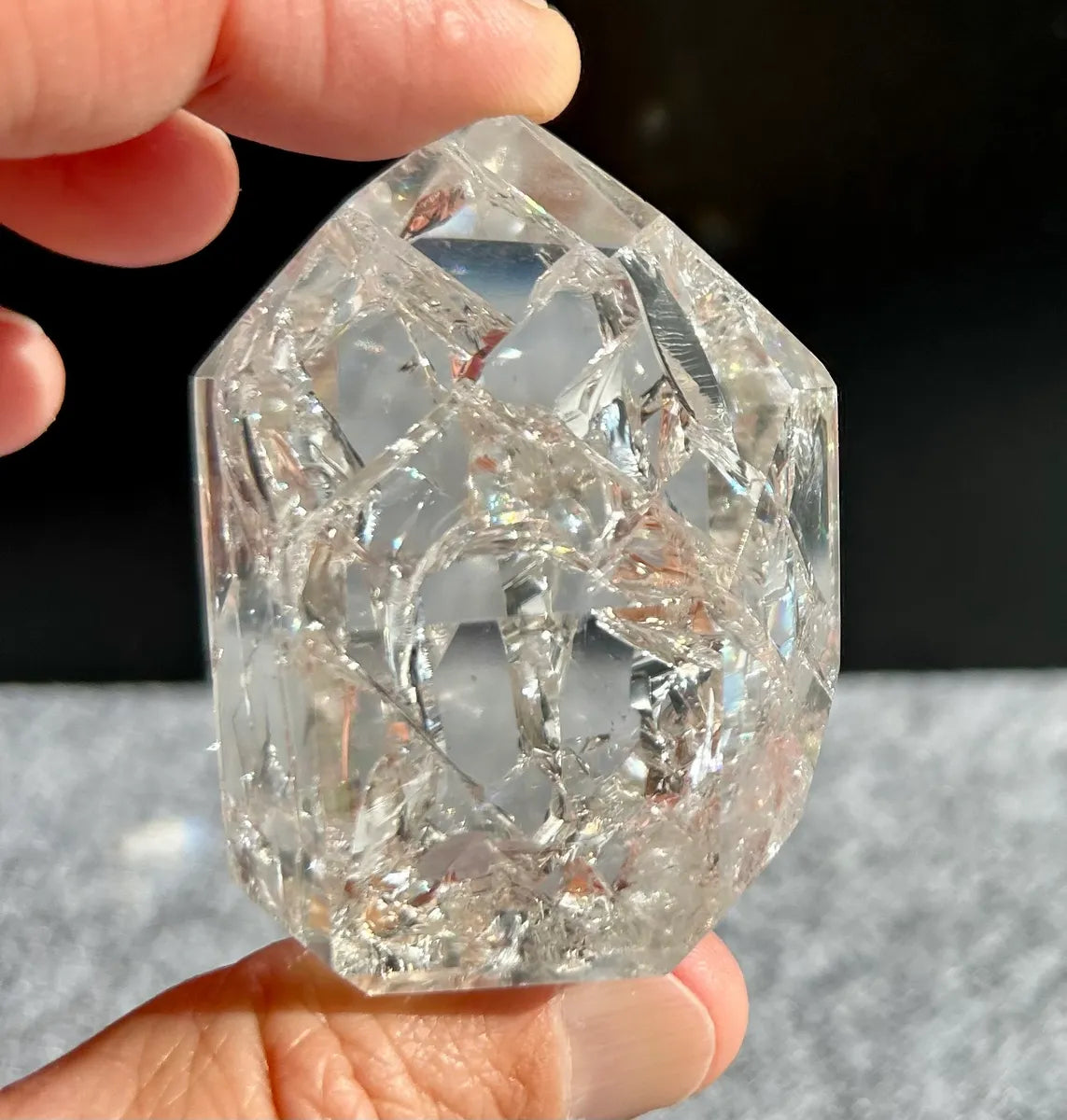 Polished Fire & Ice Quartz (8)