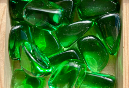 Green Obsidian Tumbles