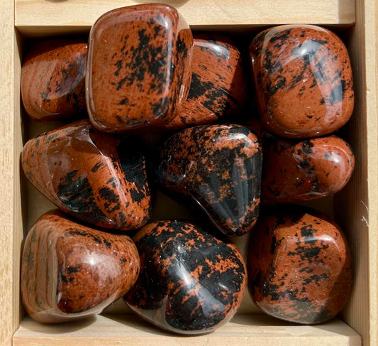 Mahogany Obsidian Tumbles