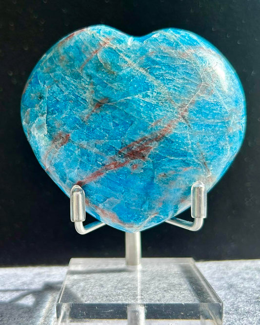 Blue Apatite Heart