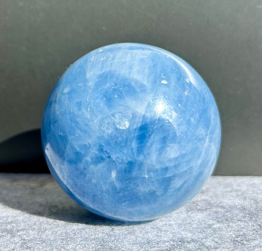 Blue Calcite Sphere