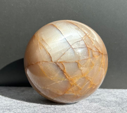 Peach Moonstone Sphere