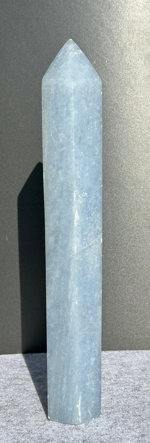 Large Blue Calcite Tower