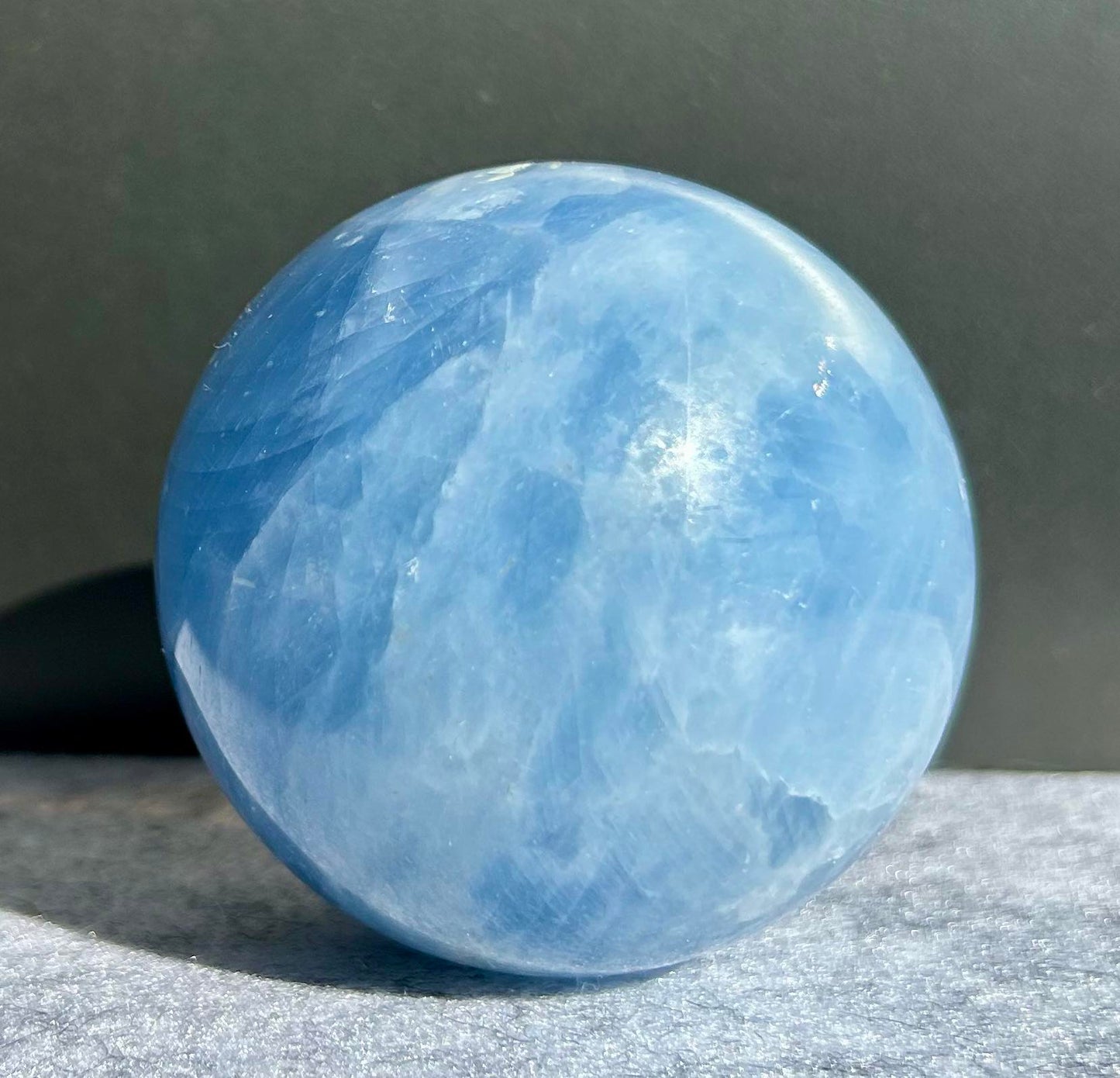 Blue Calcite Sphere