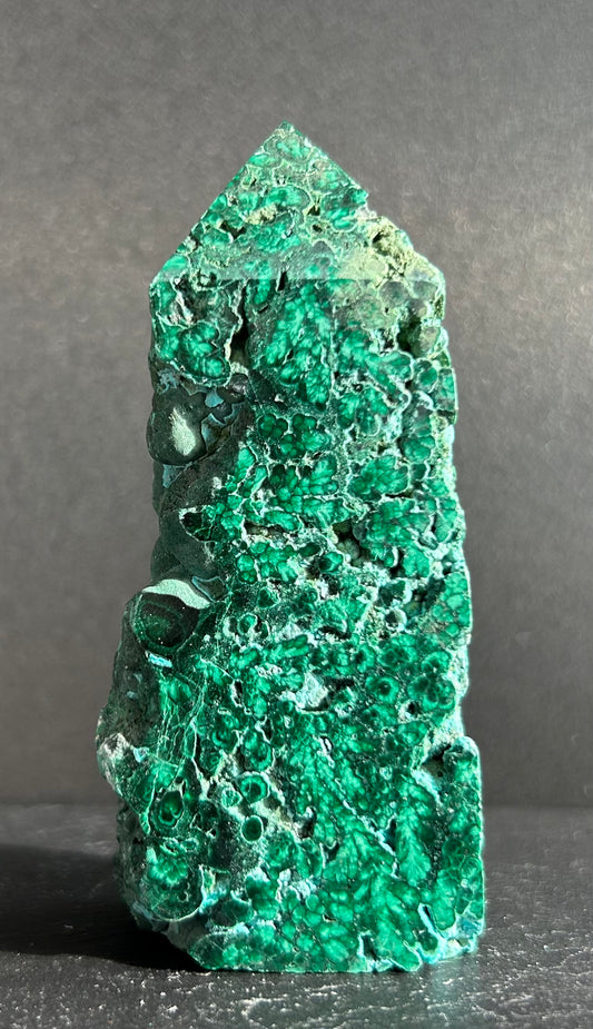 Semi-Polished Malachite Tower (4)