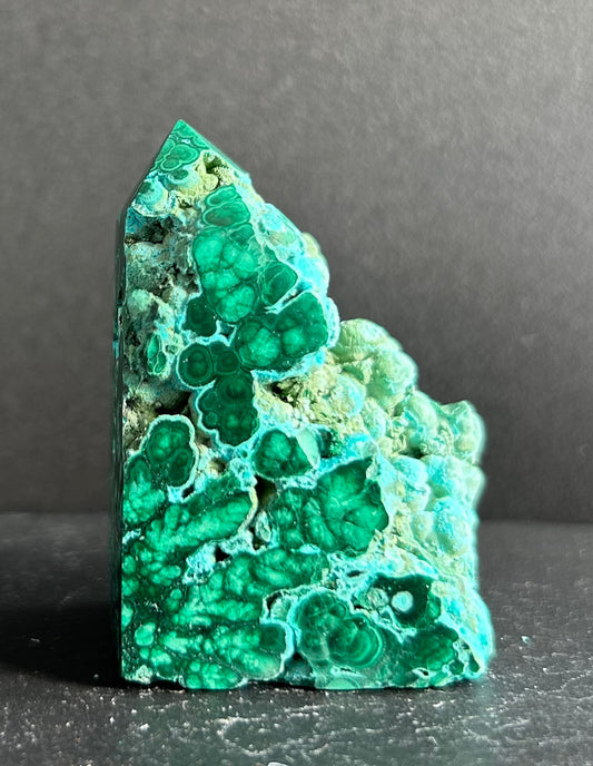Semi-Polished Malachite Tower (5)