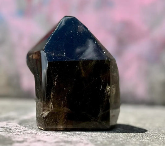 Large Polished Dark Smokey Quartz