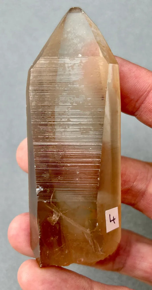 Smokey Lemurian Quartz Point