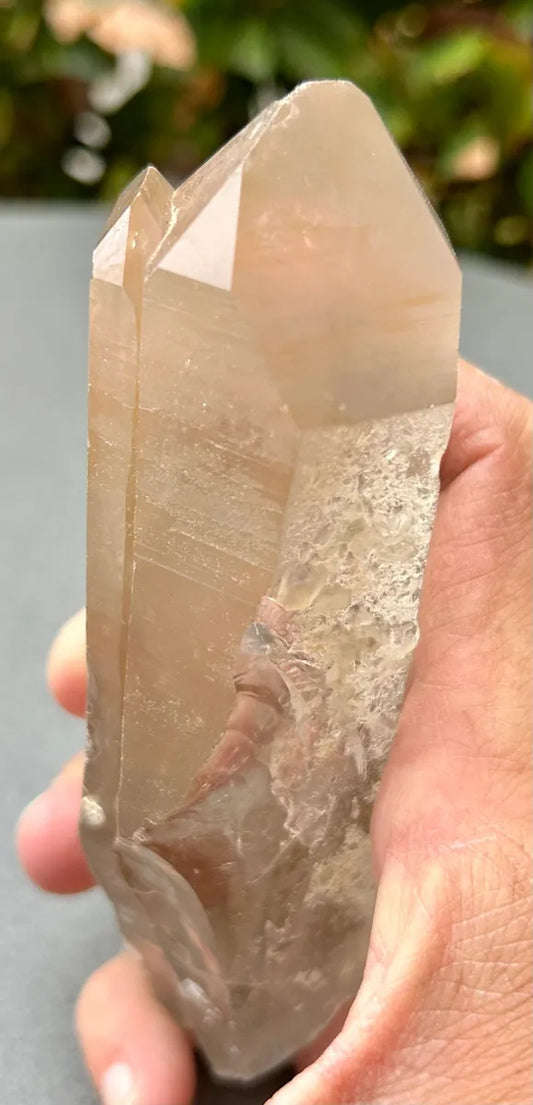 Smokey Lemurian Quartz Point