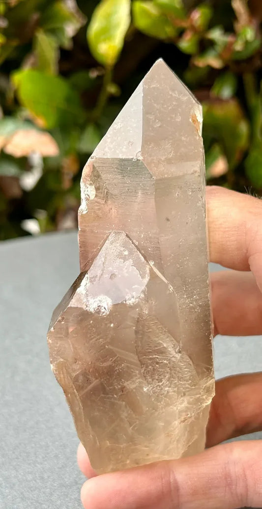 Smokey Lemurian Quartz Point