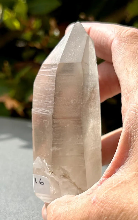 Smokey Lemurian Quartz Point