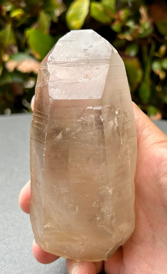 Smokey Lemurian Quartz Point
