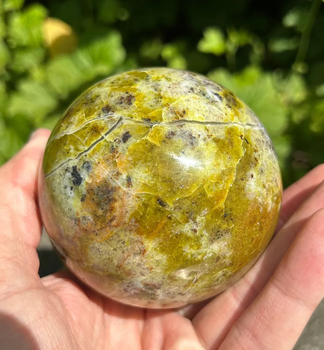 Green Opal Sphere