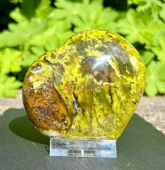 Green Opal Heart