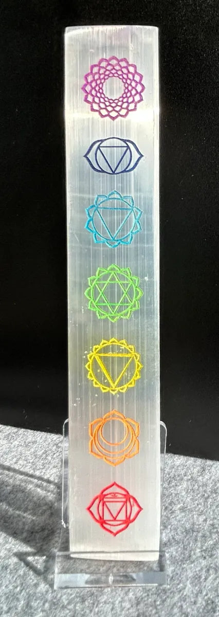 Selenite Chakra Plate