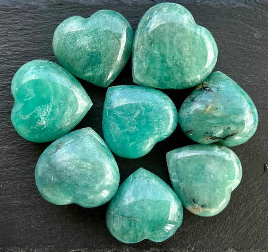 Amazonite Hearts